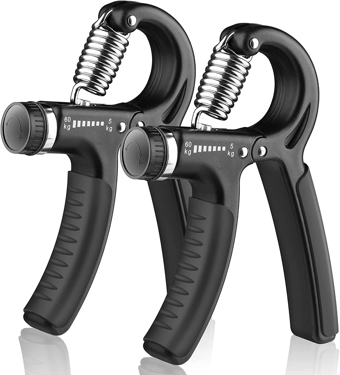 Hand strengthener with adjustable resistance from 11 to 132 lb
